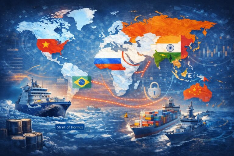 Routes maritimes stratégiques des pays BRICS entre Arctique, détroit d’Ormuz et grandes voies du commerce mondial